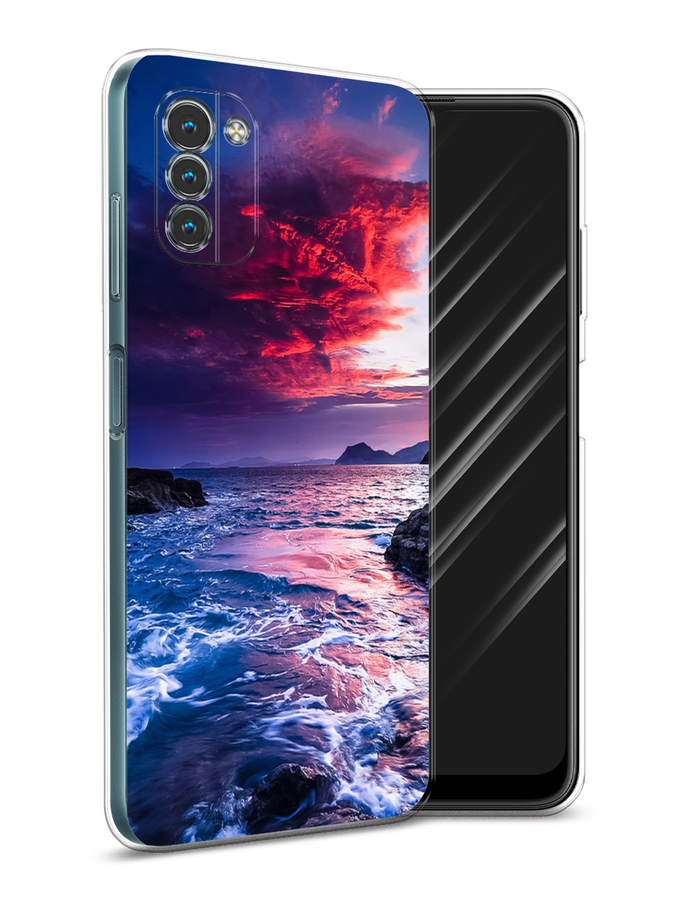 

Чехол Awog на Nokia G11 / Нокиа G11 "Волны 1", Разноцветный, 125150-4