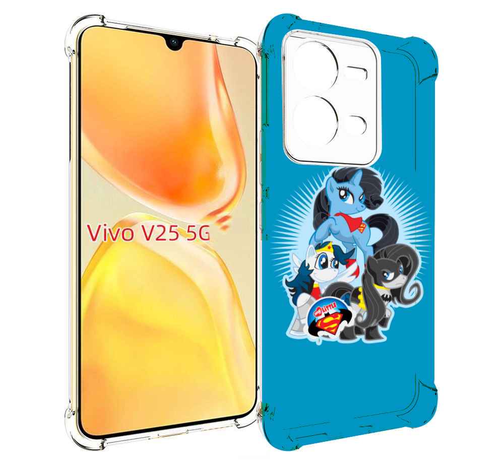 

Чехол MyPads Пони-литл для Vivo V25 5G / V25e, Прозрачный, Tocco