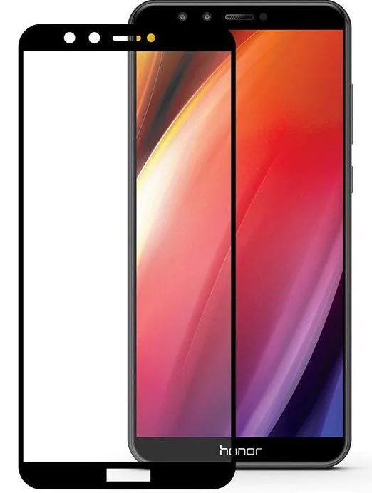 

Защитное стекло на Huawei Y6 (2018)/Y6 Prime/7A Pro, 5D, черный, X-case