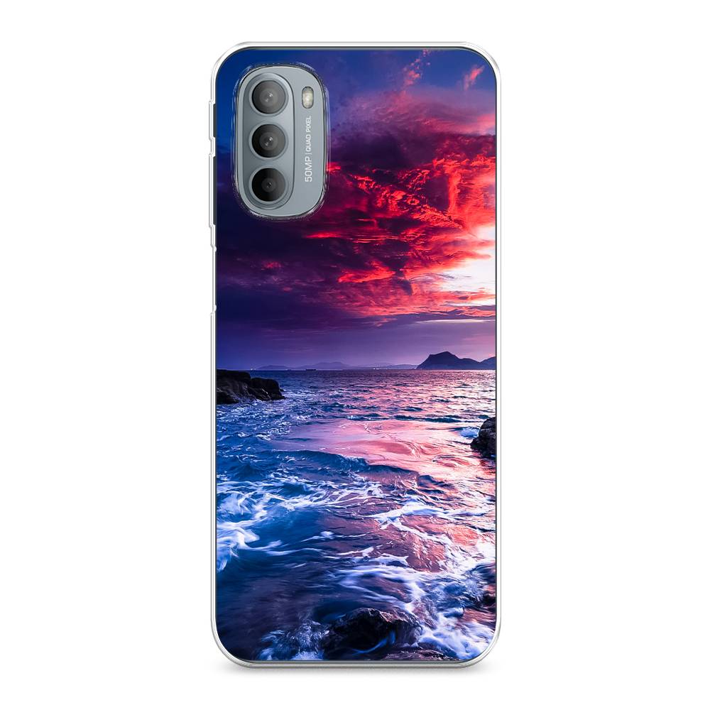 

Чехол Awog на Motorola Moto G31/G41 "Волны 1", Разноцветный, 241850-4