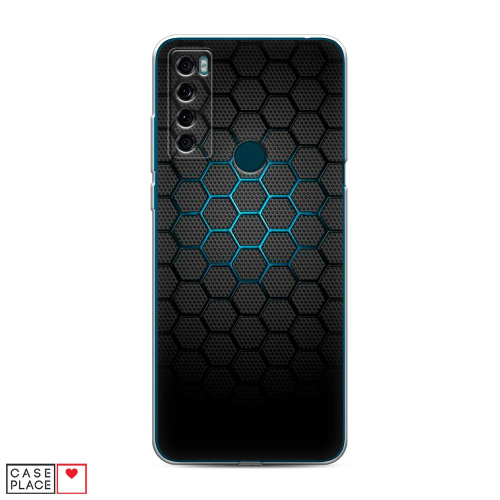 

Чехол Awog "Бирюзовые соты" для TCL 20 SE, 290350-3