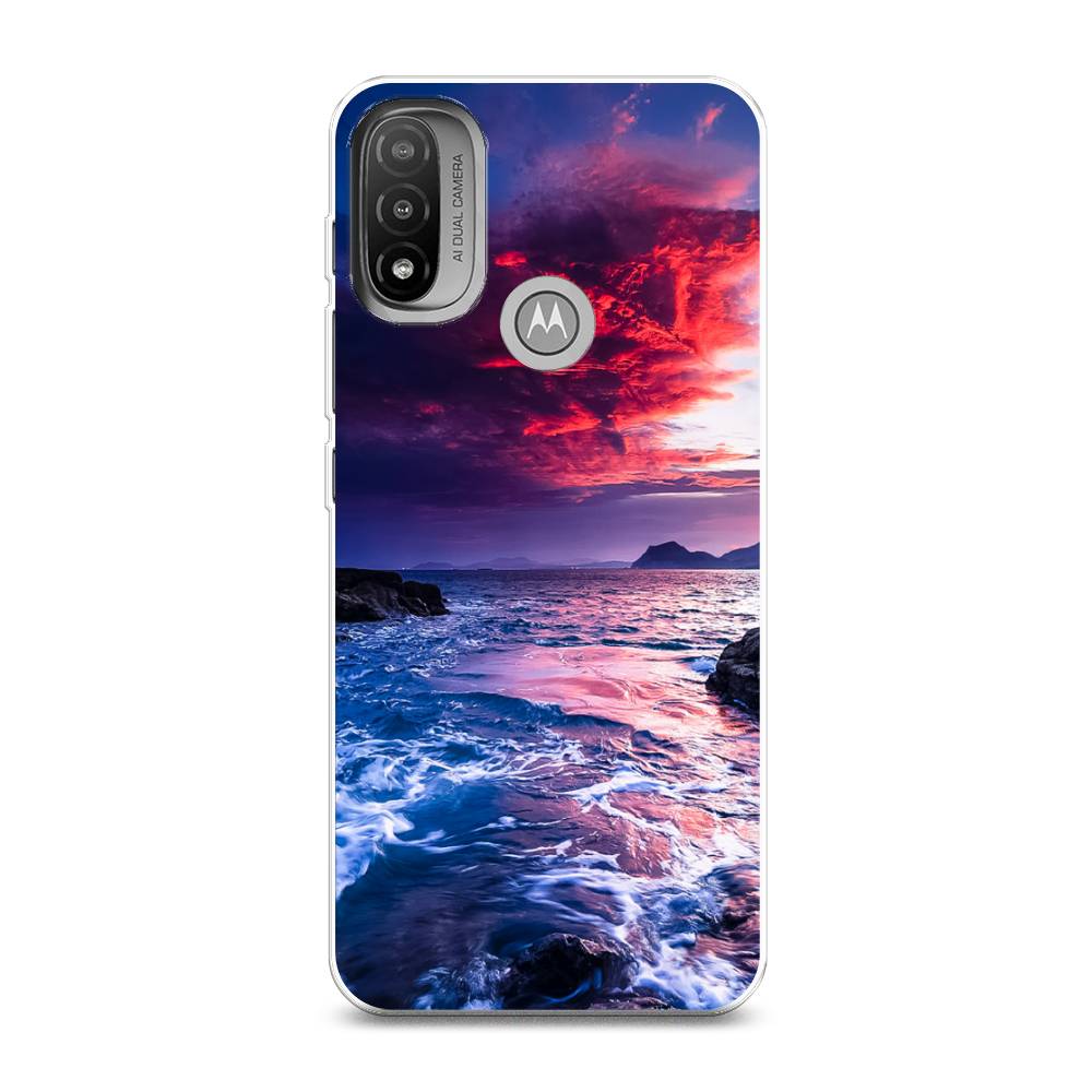 

Чехол Awog на Lenovo K14 Plus/Motorola Moto E20/E30/E40 "Волны 1", Разноцветный, 243450-4