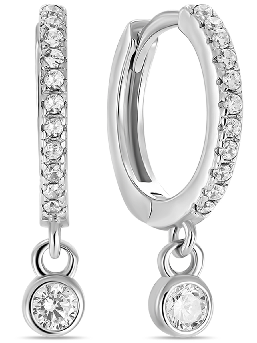 

Серьги из серебра с фианитом MIUZ Diamonds (Московский ювелирный завод) E2036-SL-3321, E2036-SL-3321