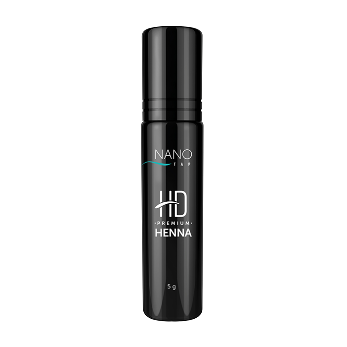 

Хна для бровей Nano tap, насыщенный серо-коричневый premium henna hd mink brown 5 гр