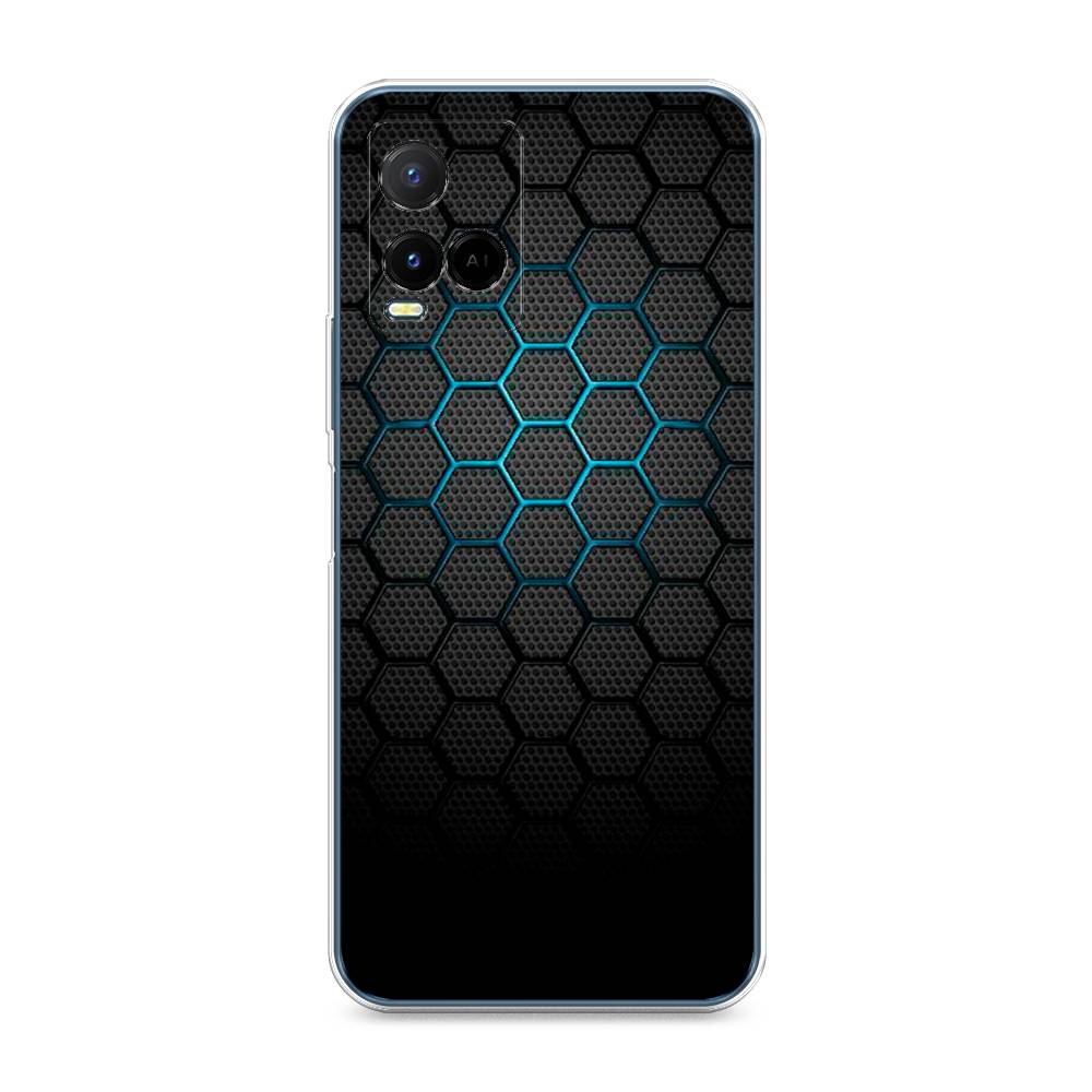 

Чехол Awog "Бирюзовые соты" для Vivo Y21, Разноцветный, 265050-3