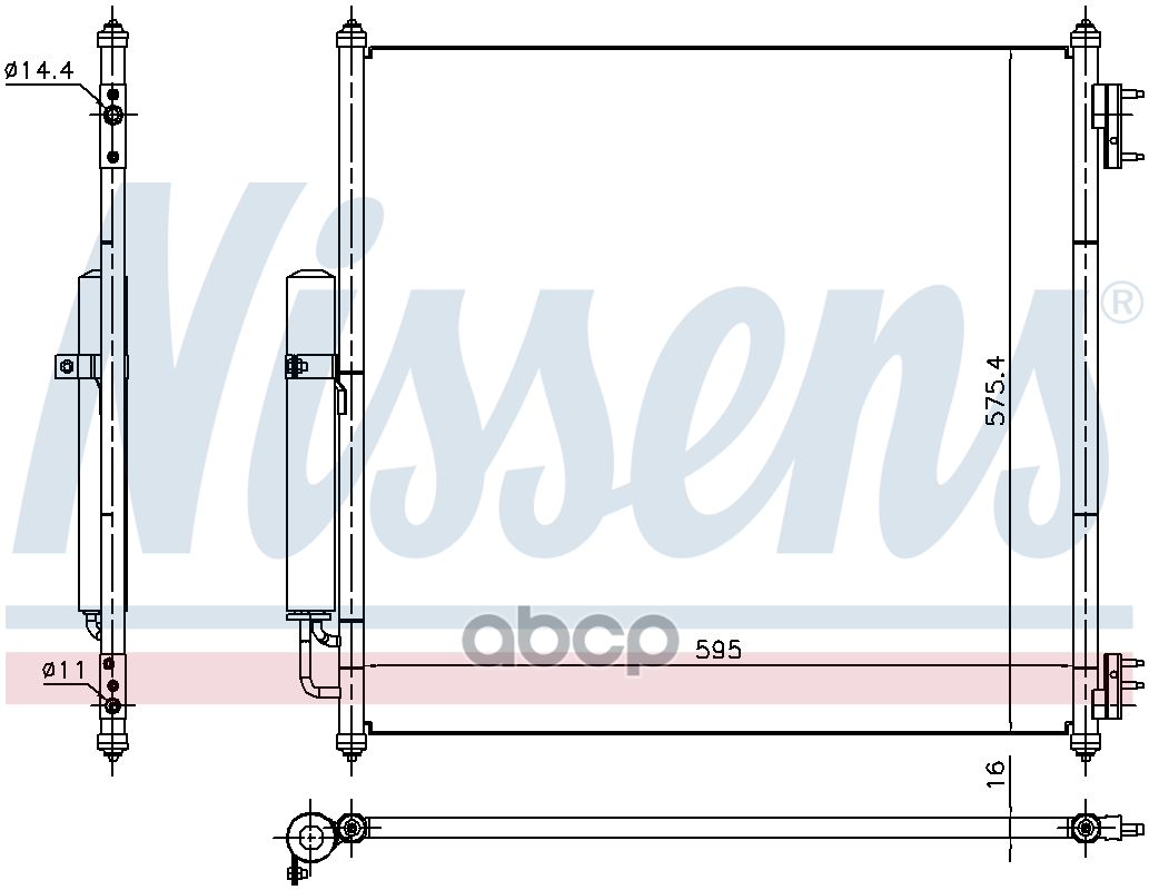 

Радиатор кондиционера Nissens 940408