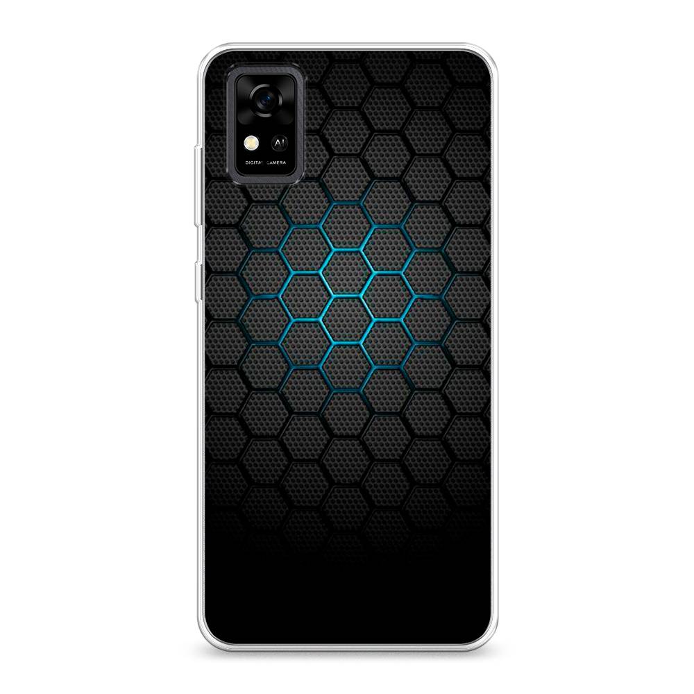 

Чехол Awog на ZTE Blade A31 / ЗТЕ Блэйд A31 "Бирюзовые соты", Разноцветный, 134650-3