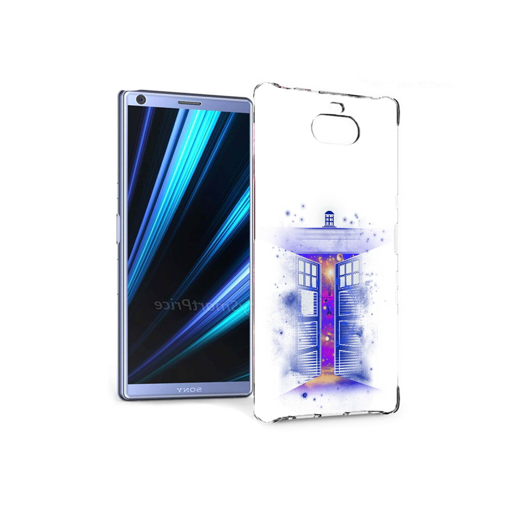 

Чехол MyPads Tocco для Sony Xperia 10 фиолетовый уголок абстракция (PT125953.225.659), Прозрачный, Tocco