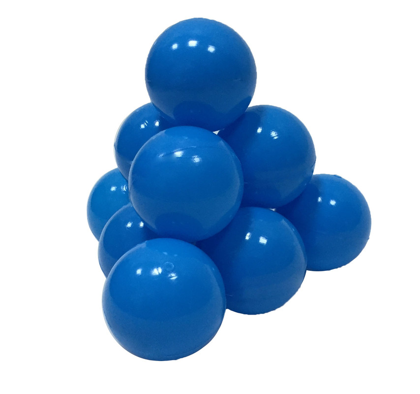фото Шарики для сухого бассейна hotenok 100 шт., диаметр 7 см, голубые sbh110-100