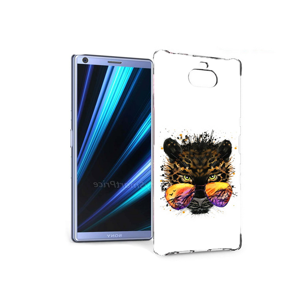 

Чехол MyPads Tocco для Sony Xperia 10 тропический леопард (PT125953.225.649), Прозрачный, Tocco