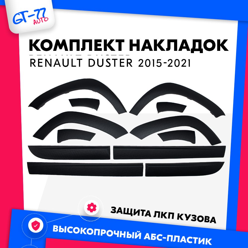 

Накладки на арки и молдинги CUBECAST для Renault Duster 1 2015-2021
