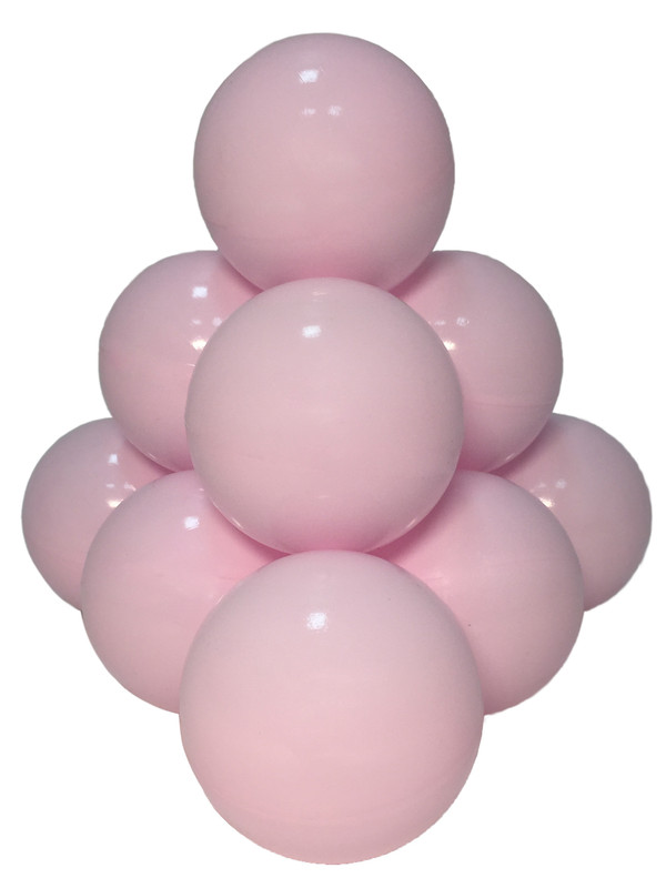 фото Шарики для сухого бассейна hotenok 250 шт., диаметр 7 см, светло-розовый sbh117-250