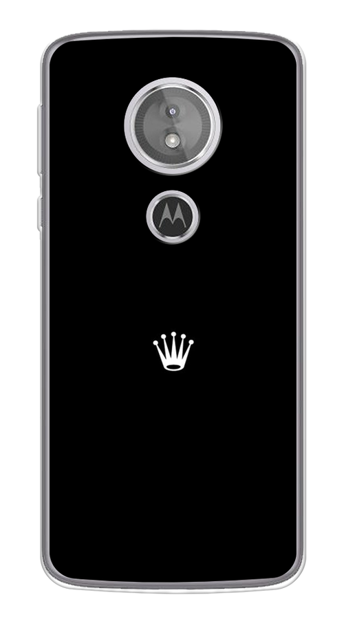 

Чехол Awog на Motorola Moto G6 Play / Моторола Мото G6 Плэй "Белая корона на черном фоне", Разноцветный, 240950-7