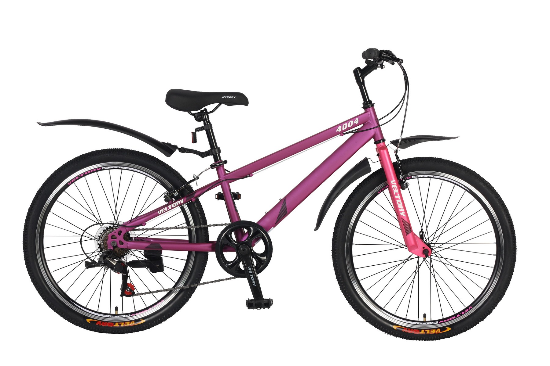 Велосипед подростковый VELTORY 4004 розовый 2024 на 9-13 лет, рост 130-150см