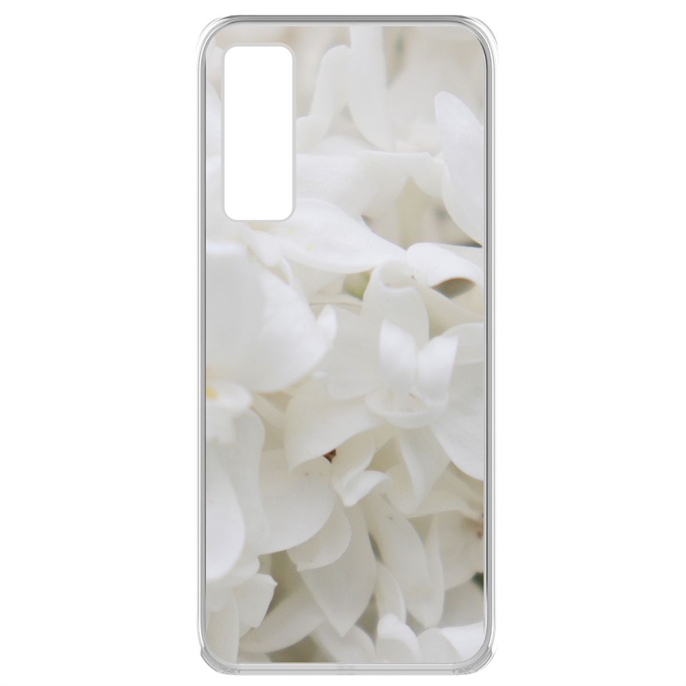 

Чехол-накладка Krutoff Clear Case Белые лилии для Vivo V20 SE