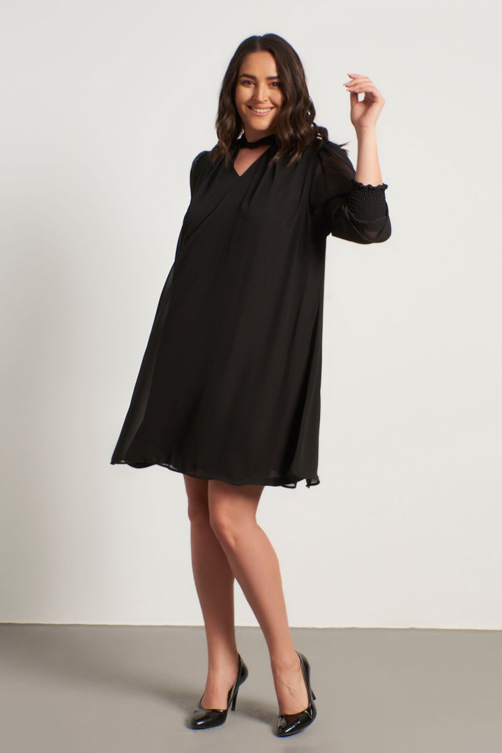 

Платье женское My Line Moda 1205 черное 50 RU, Черный, 1205