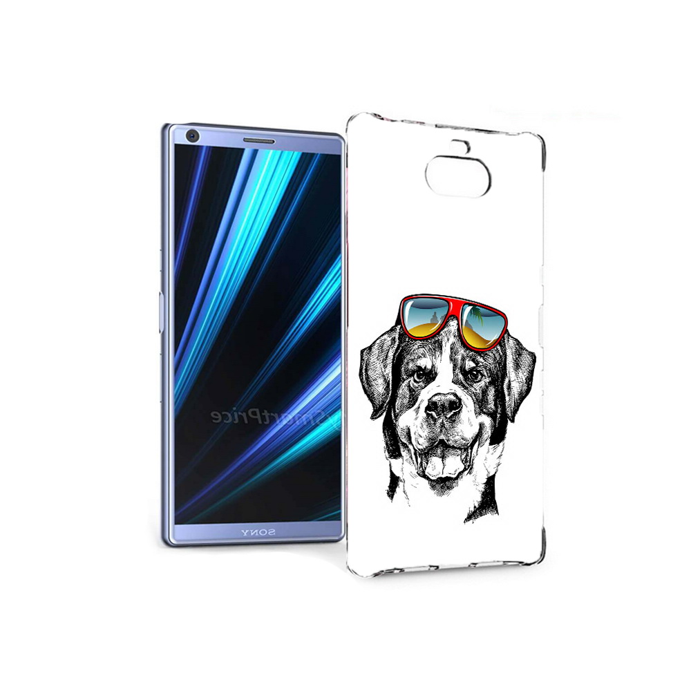 

Чехол MyPads Tocco для Sony Xperia 10 счастливая собака (PT125953.225.631), Прозрачный, Tocco