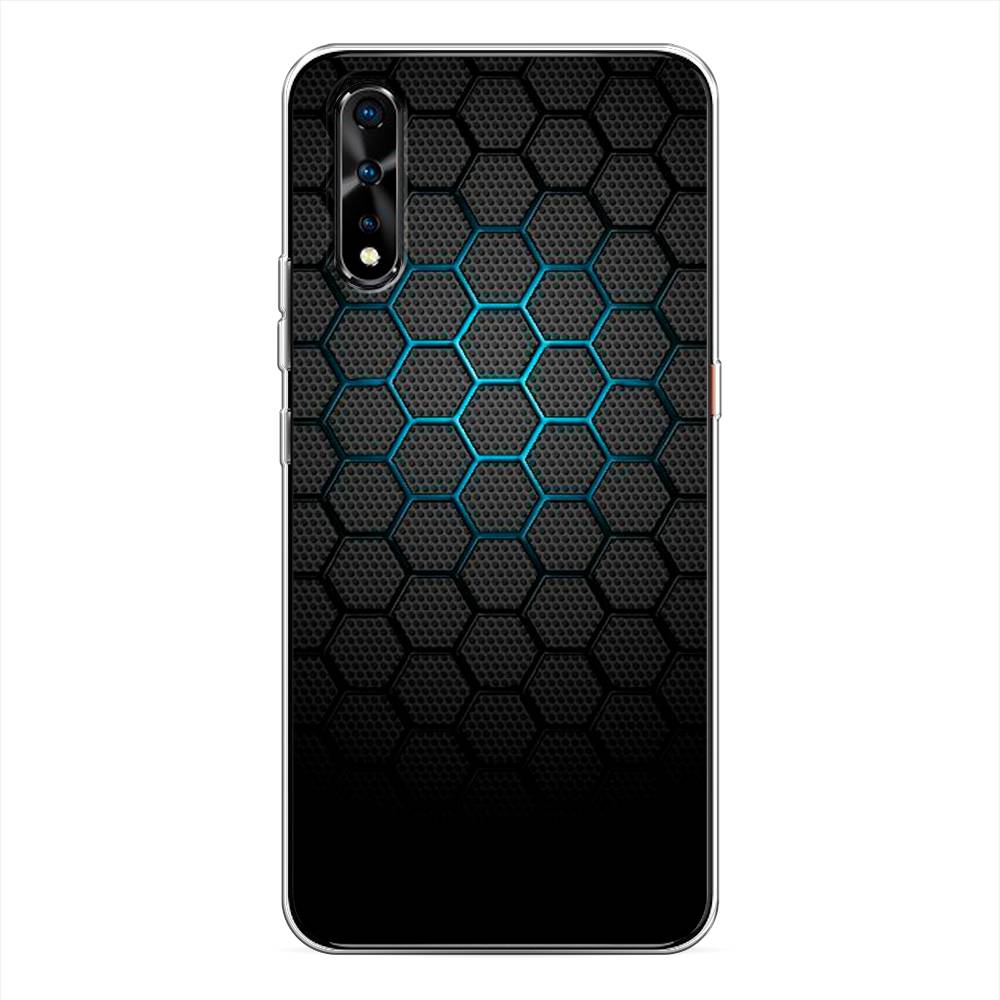 фото Чехол awog "бирюзовые соты" для vivo iqoo neo
