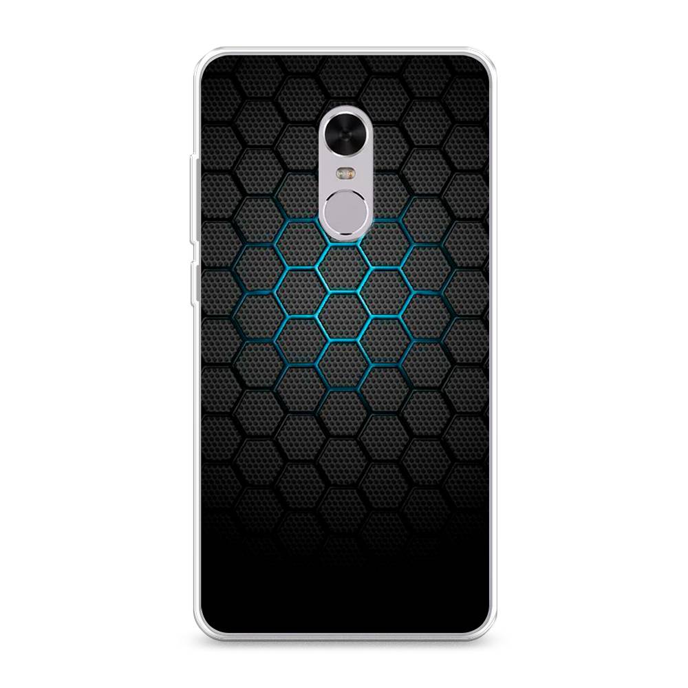 фото Чехол awog "бирюзовые соты" для xiaomi redmi note 4