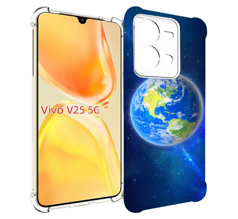 

Чехол MyPads Планета-Земля для Vivo V25 5G / V25e, Прозрачный, Tocco