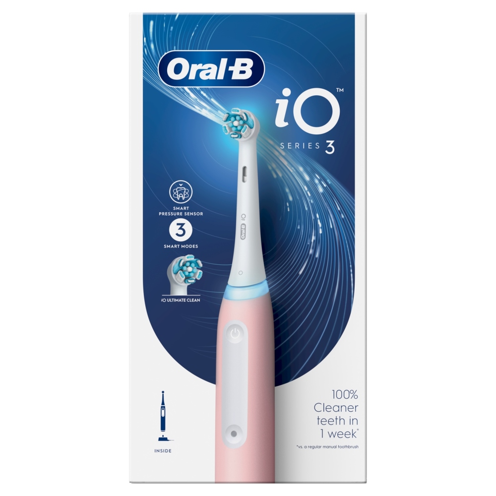 Электрическая зубная щетка Oral-B iO3 Blush Pink розовый электрическая зубная щетка geozon voyager pink g hl01pnk розовый