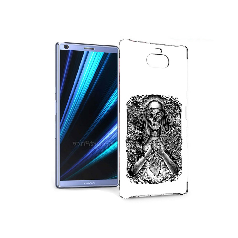

Чехол MyPads Tocco для Sony Xperia 10 скелет с сердцем (PT125953.225.603), Прозрачный, Tocco