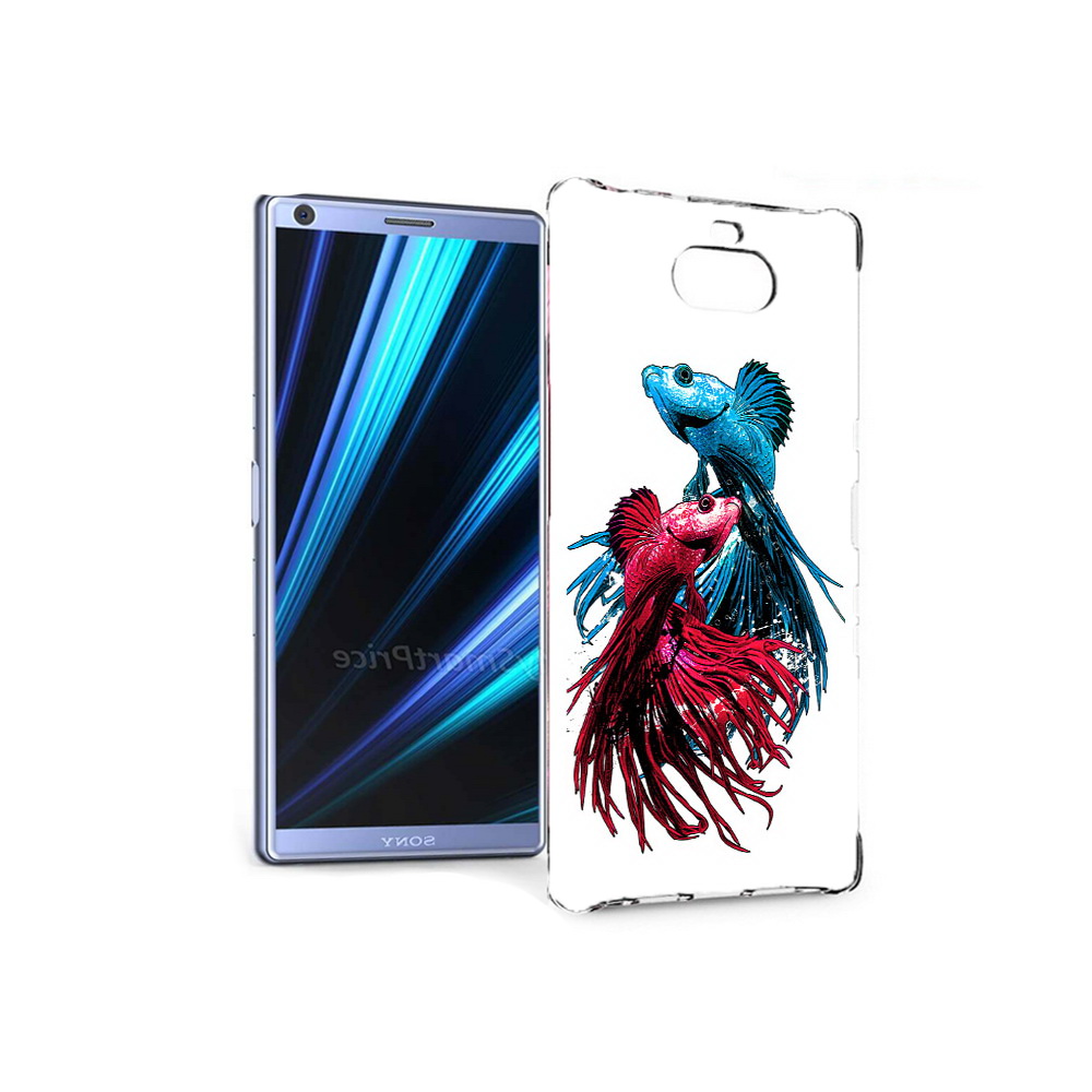 

Чехол MyPads Tocco для Sony Xperia 10 рыбы петушки (PT125953.225.592), Прозрачный, Tocco