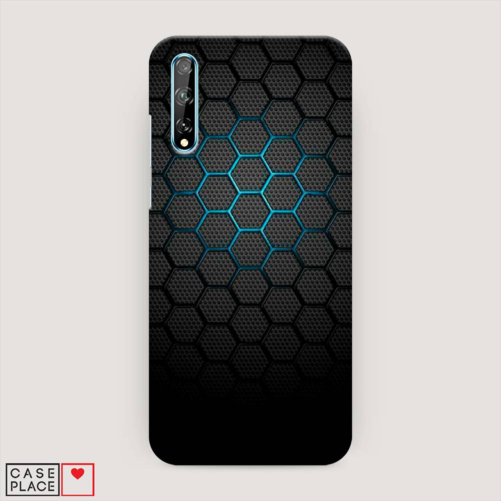 

Чехол Awog "Бирюзовые соты" для Huawei Y8p