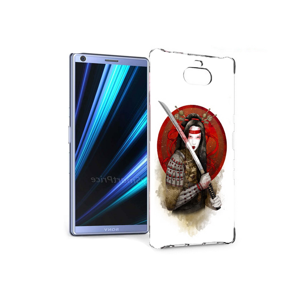 

Чехол MyPads Tocco для Sony Xperia 10 рисованная девушка с катаной (PT125953.225.580), Прозрачный, Tocco