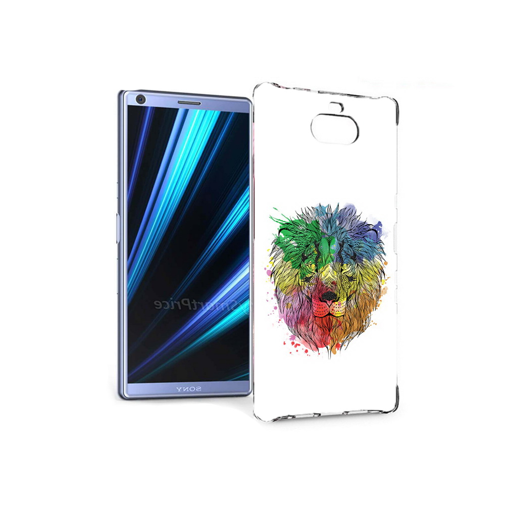 

Чехол MyPads Tocco для Sony Xperia 10 разноцветный гордый лев (PT125953.225.573), Прозрачный, Tocco