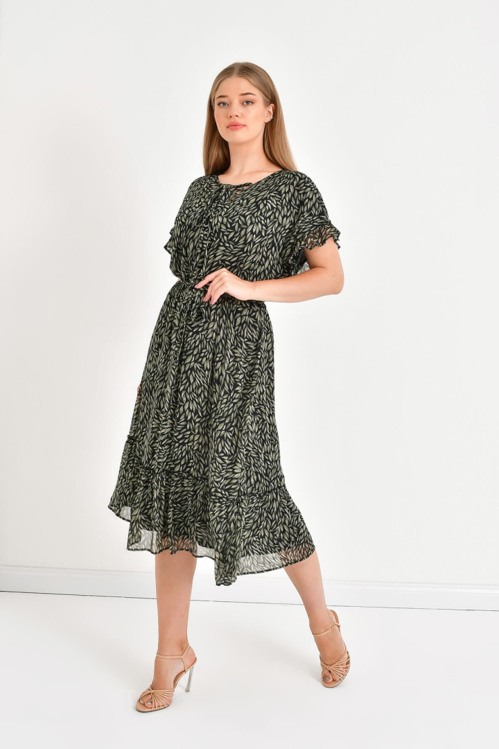 

Платье женское My Line Moda 1131 зеленое 50 RU, 1131