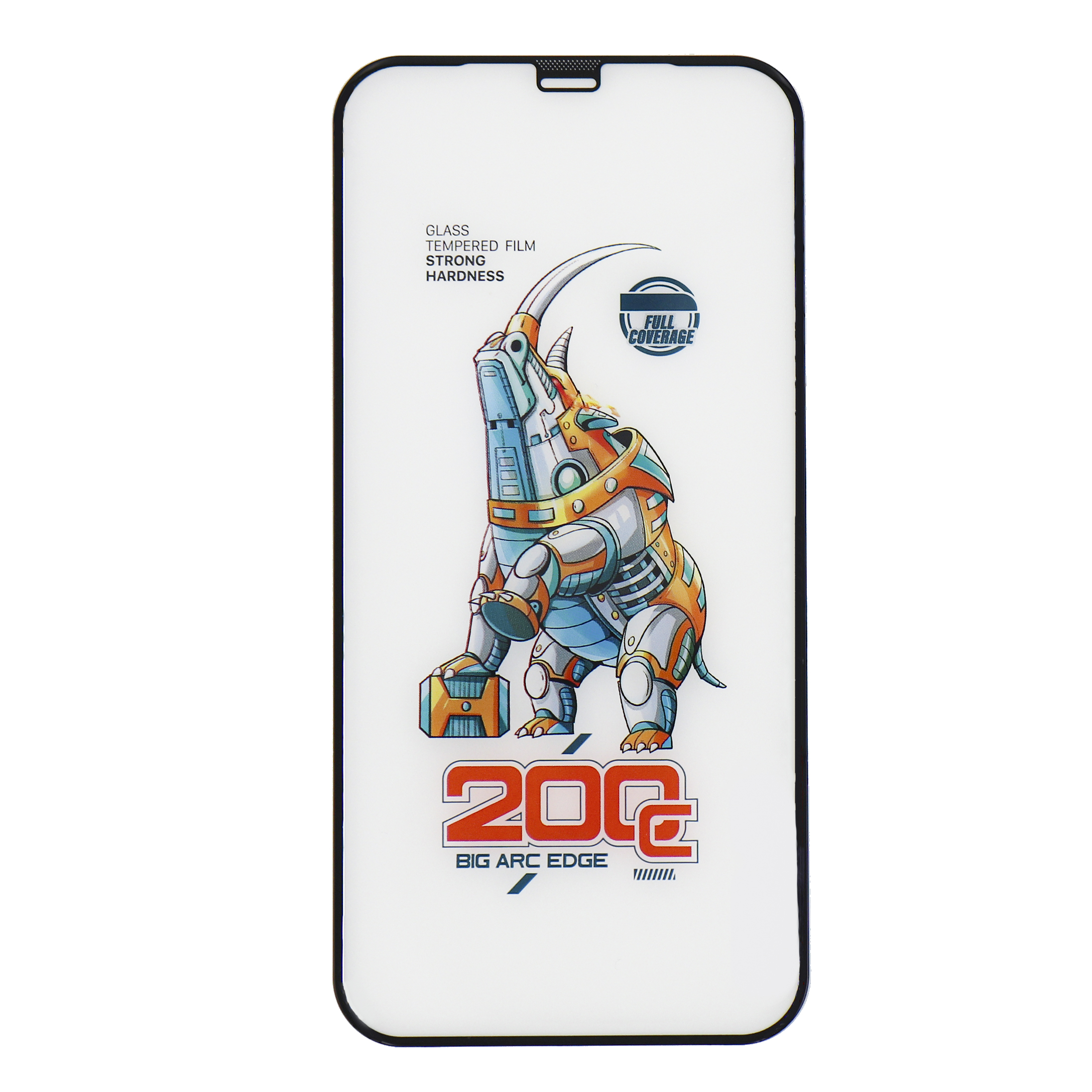 

Защитное стекло на iPhone 12 (6.1)/12 PRO (6.1), носорог, черное, X-CASE