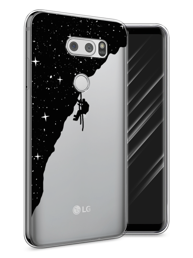 

Чехол Awog на LG V30 "Скалолаз в космосе", Черный;белый;бежевый, 83050-4