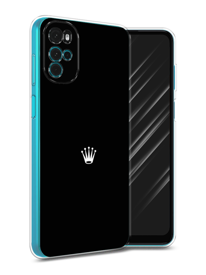 

Чехол Awog на Motorola Moto G22 "Белая корона на черном фоне", Разноцветный, 243150-7