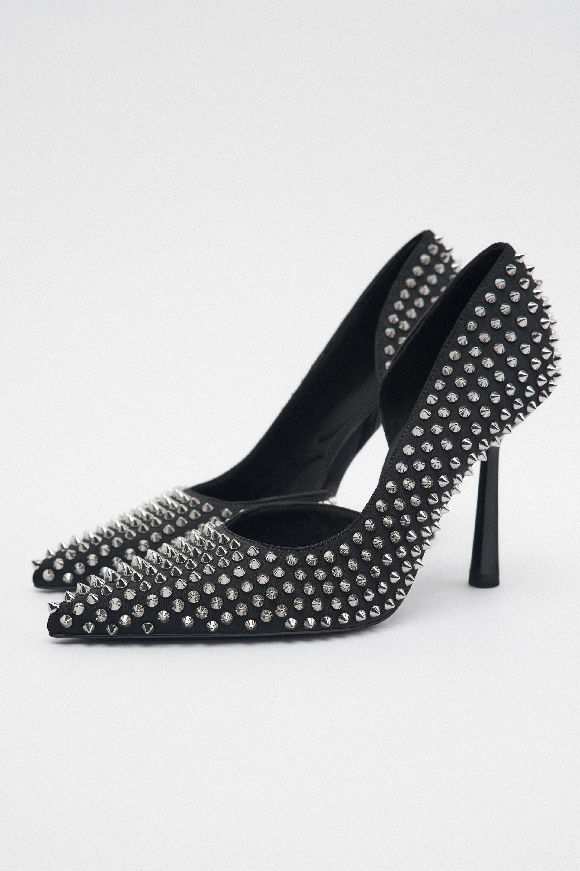Туфли женские ZARA 13228010 черные 40 RU (доставка из-за рубежа)