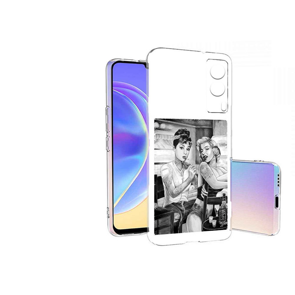 

Чехол MyPads Tocco для Vivo V21E тату мастер (PT161736.380.637), Прозрачный, Tocco