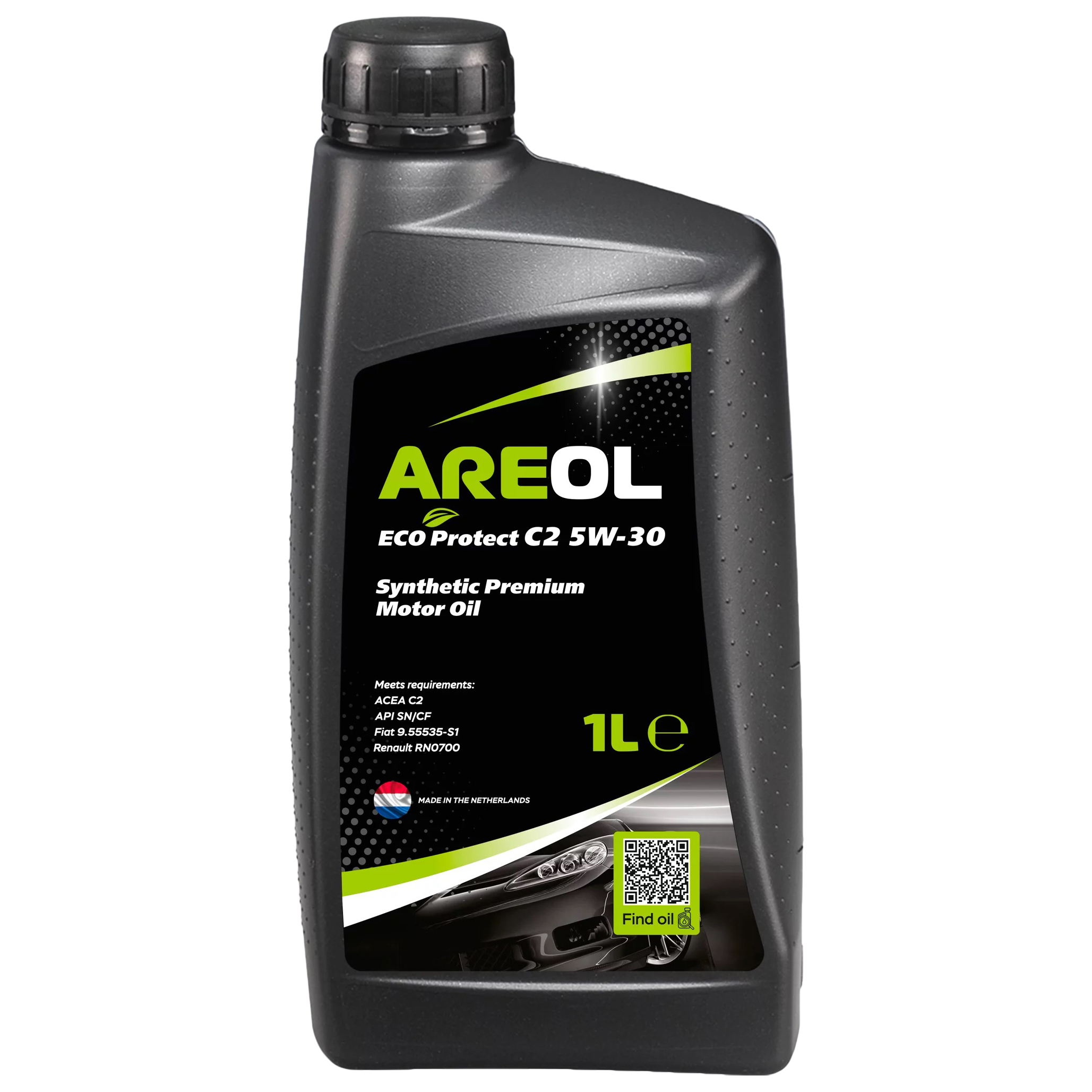 Моторное масло Areol ECO Protect C2 синтетическое 5W30 1л