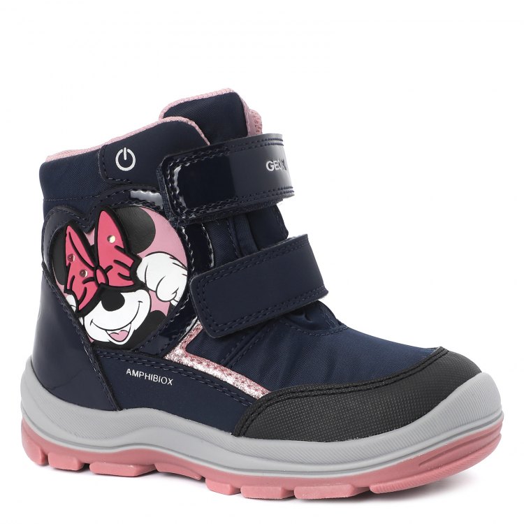 

Полусапожки GEOX B FLANFIL B ABX Mickey для девочек, темно-синий 23 EU, B043WC_2385772