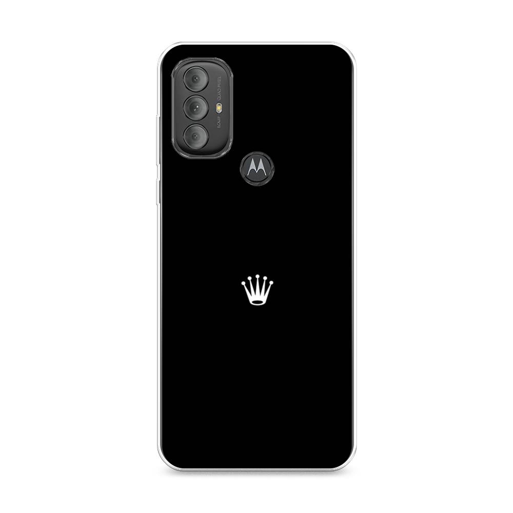 

Чехол Awog на Motorola Moto G Power 2022 "Белая корона на черном фоне", Разноцветный, 242850-7