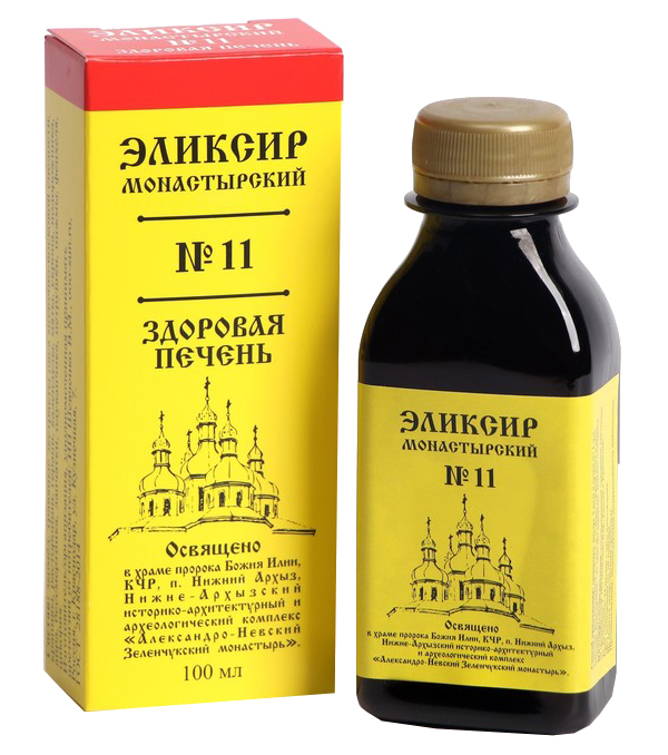 

Бизорюк Элексир монастырский №11. Здоровая печень, 100 мл