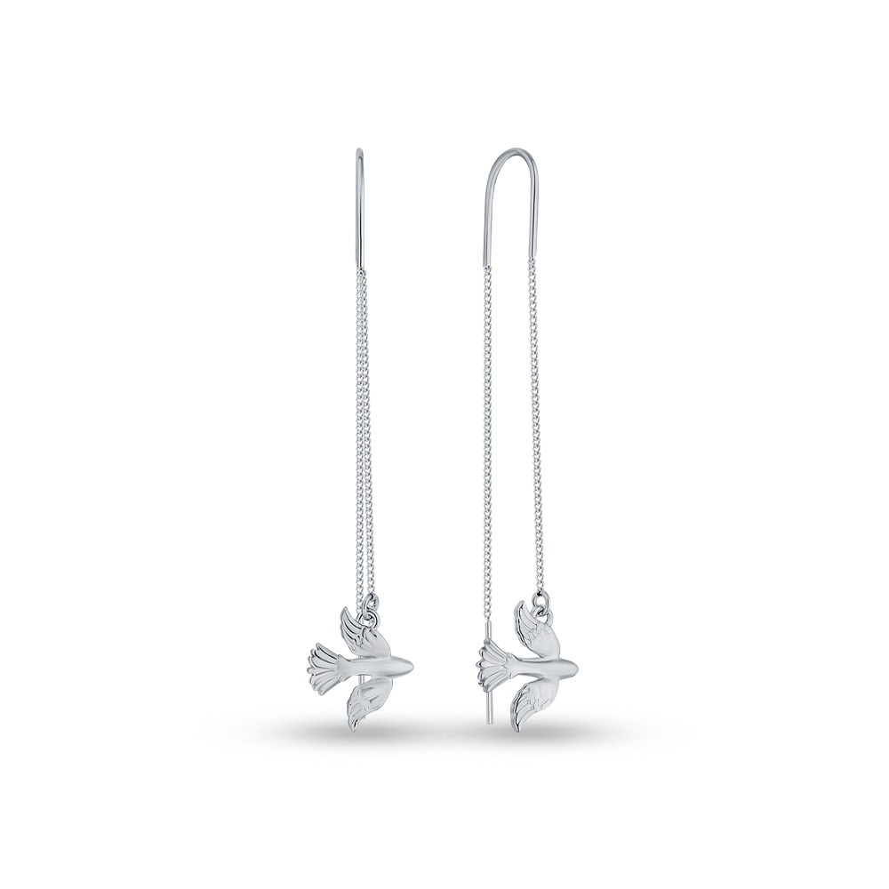 

Серьги продевки из серебра 585Gold 702011498, 702011498
