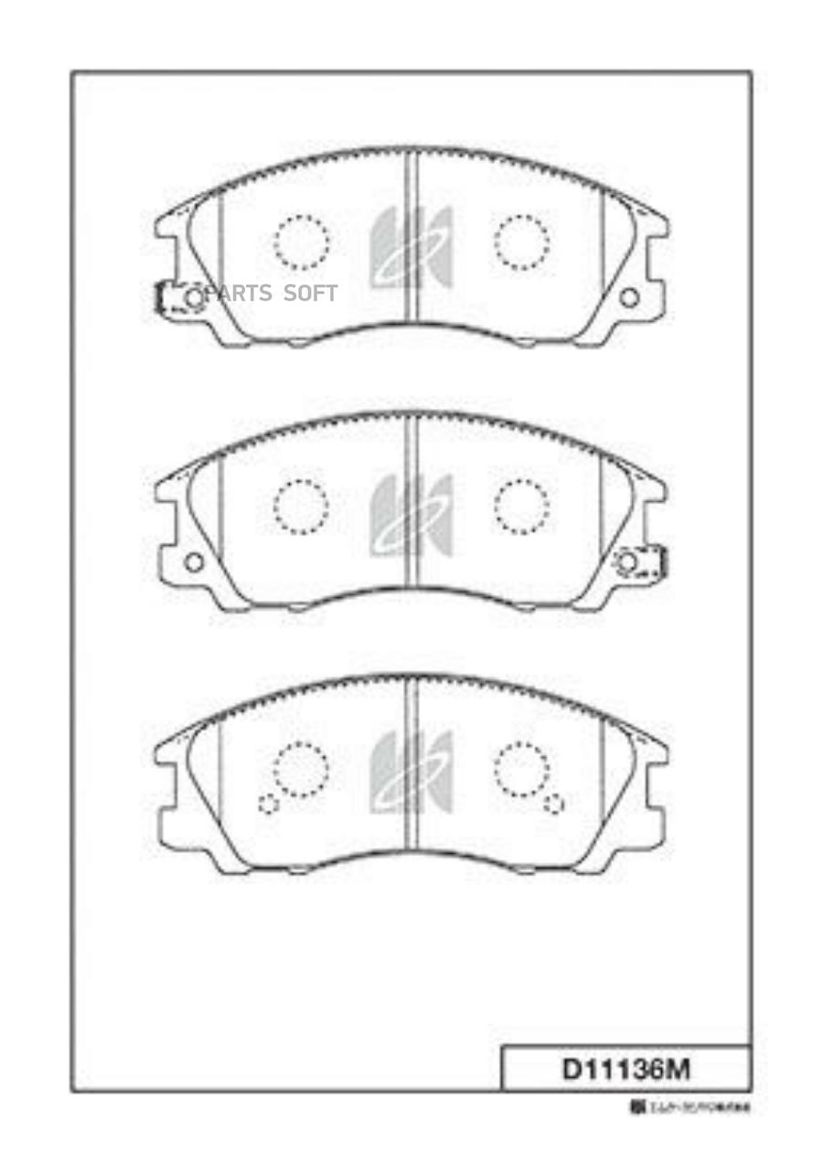 

Колодки Hyundai Terracan (Hp) 2.5Td, 2.9Crdi, 3.5I V6 01> Kashiyama D11136M