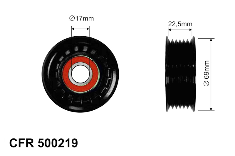 

Ролик Приводного Ремня CAFFARO арт. 500219