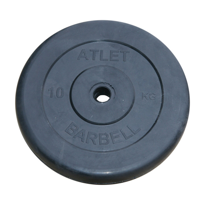 

Диск для штанги MB Barbell Atlet 10 кг, 31 мм черный, Atlet