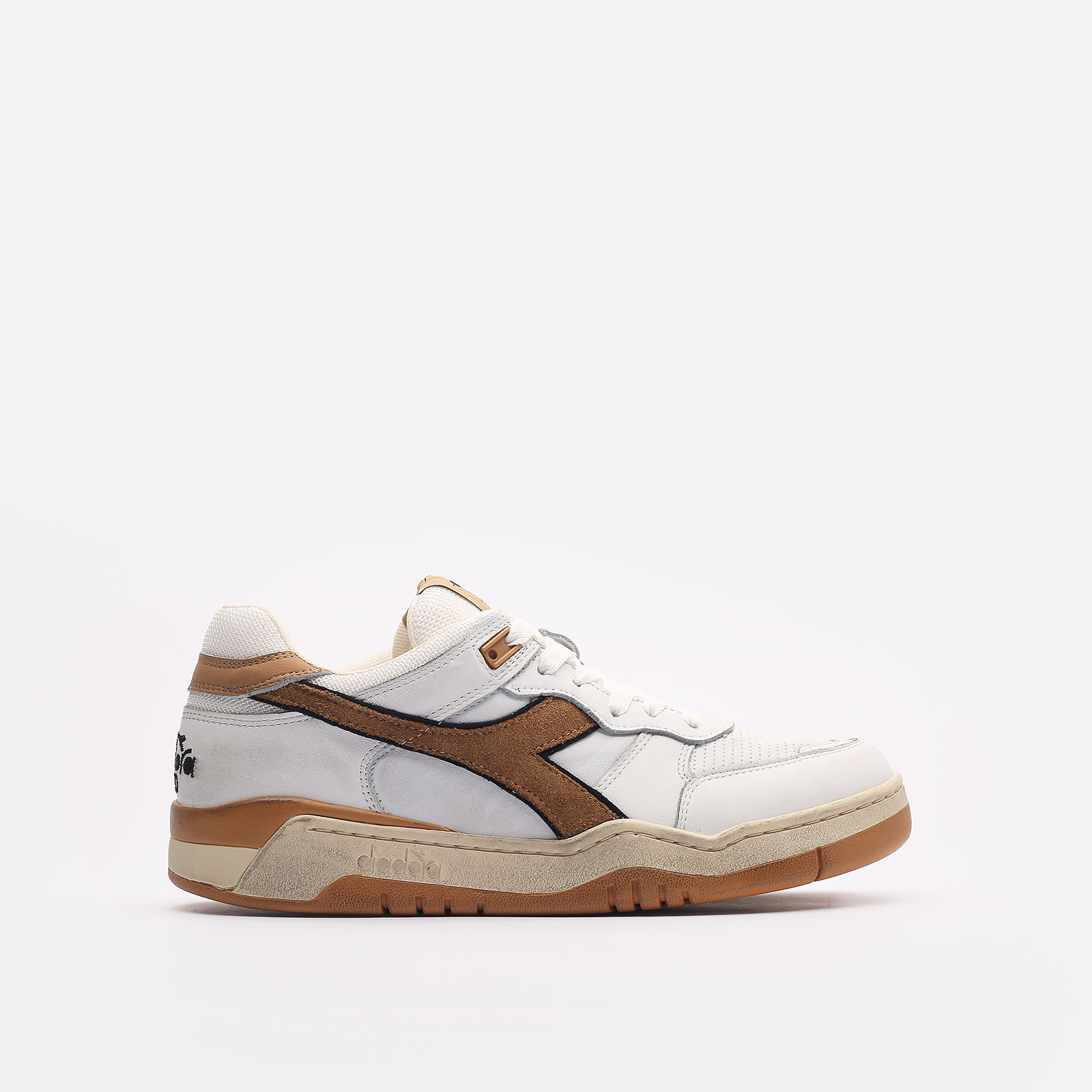

Кеды мужские Diadora B.560 Used белые 11.5 US, Белый, B.560 Used