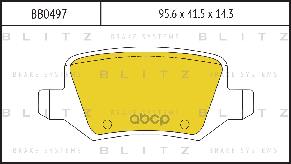 

Колодки Зад.Mercedes W168, W169 02=> Blitz арт. BB0497