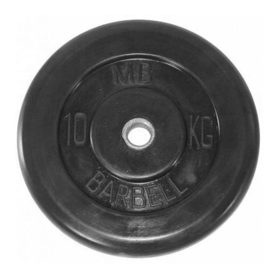 Диск для штанги MB Barbell Стандарт 10 кг, 31 мм черный