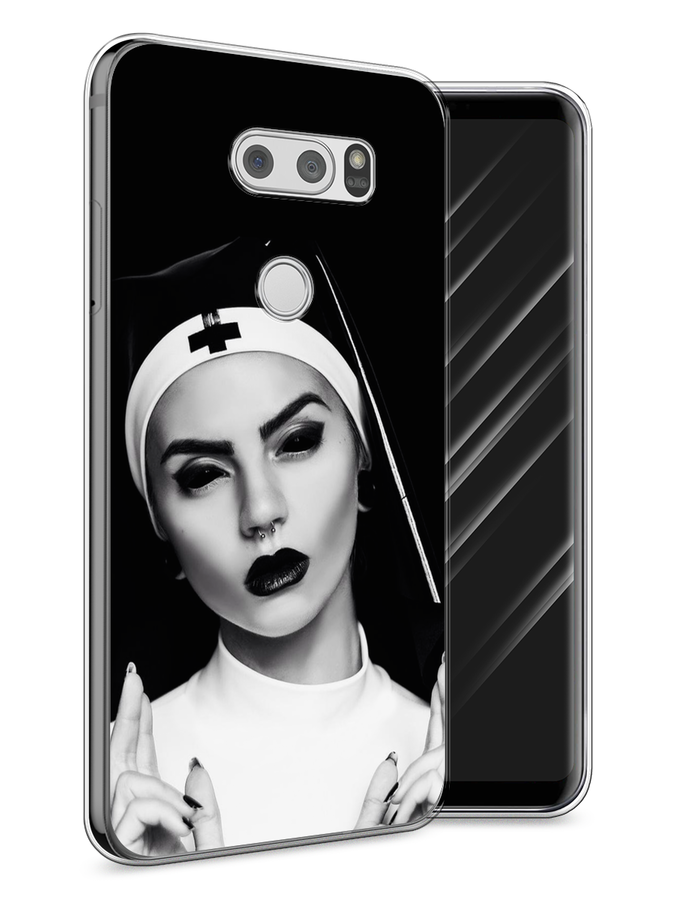 Чехол Awog  на LG V30 Черная монашка