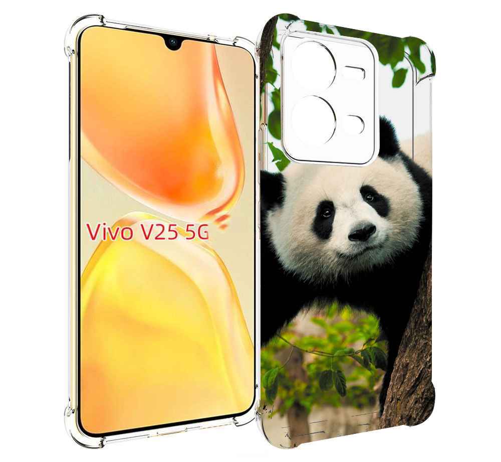 

Чехол MyPads Панда-на-дереве для Vivo V25 5G / V25e, Прозрачный, Tocco