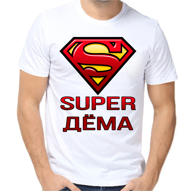 

Футболка мужская белая 70 р-р super дема, Белый, fm_super_dema